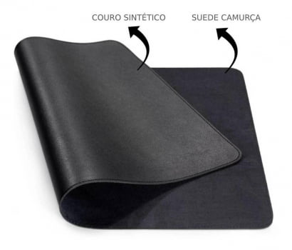 Mousepad Grande Setup Gamer Escritório 90x40cm Couro M4090