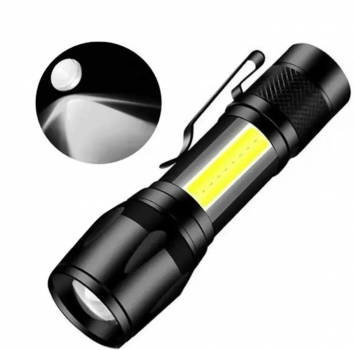 Mini Lanterna Tática Police Usb Recarregável Profissional 513 Luuk Young