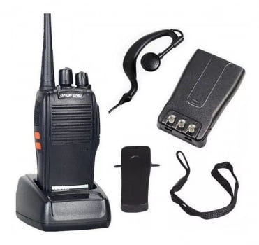 2 Rádios Comunicador Baofeng Walkie Talkie 16 Canais 12 Km Bf 777s