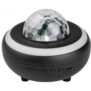 Luminária Abajur Estrela Diamante Luzes Projetor Bluetooth Ed88