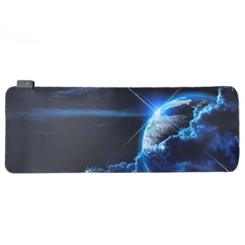 Mousepad Gamer Led Rgb Iluminado 7 Cores Tamanho Grande 80 X 30cm Mp14