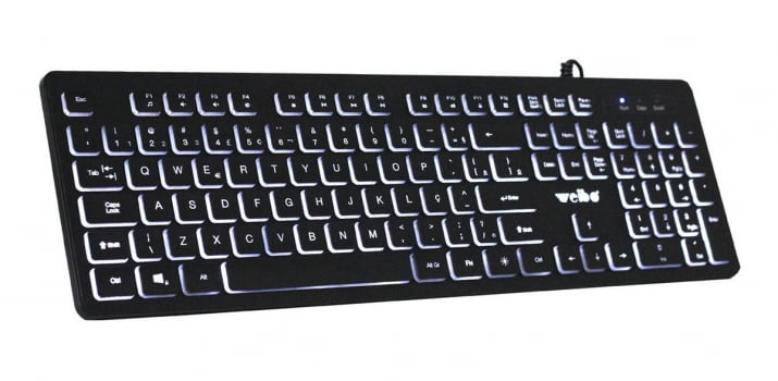 Teclado Semi Mecanico Gamer Usb Pc Computador Luminoso W560