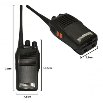 Kit 8 Radio Vhf/uhf Walk Talk 16 Canais Comunicador Bf-777s