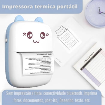 Mini Impressora Térmica Portátil De Bolso Impressão Sem Fio Bluetooth Para Android Ios Ip1