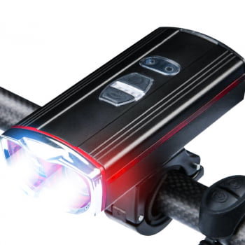 Farol Lanterna Bike Led Sinalizador Sensor Buzina Powerbank X582 Luuk Young