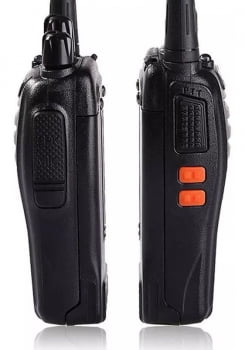 2 Rádios Comunicador Baofeng Walkie Talkie 16 Canais 12 Km Bf 777s