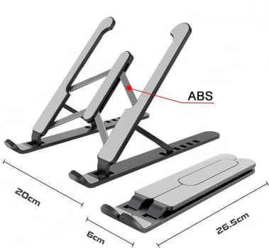 Suporte Dobrável E Portátil Slim Para Notebook E Macbook P01