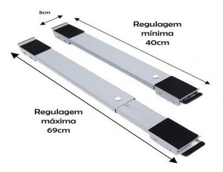 Suporte Geladeira Fogão Máquina De Lavar Base Carrinho 57803