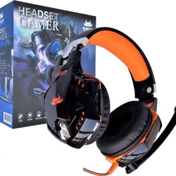 Headset Fone De Ouvido Gamer Usb Pc Ps3 Ps4 Knup Kp-455a Luuk Young