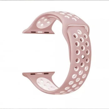 Pulseira Silicone Furo Nke Apple Watch 38mm 40mm 42mm 44mm 