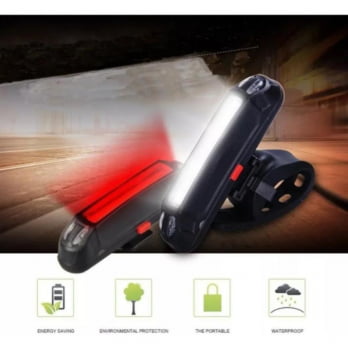 Lanterna Bicicleta Bike Sinalizador Led Recarregável100 Lm Usb Rpl 2261