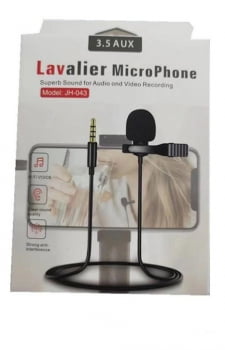 Microfone De Lapela Celular P2 Profissional Stereo Jh043