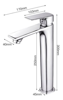 Torneira Misturador Monocomando Para Banheiro Lavatorio Bica Alta Luxo Cromado Hd490cl