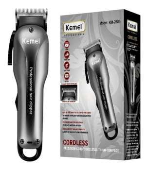 Maquina Corta Cabelo Acabamento Aparador Barba Kemei Km 2603 Luuk Young