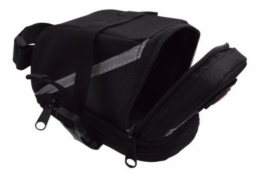 Bolsa De Selim Para Bike Bicicleta Zíper Expansivel Bb090