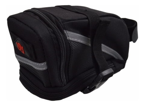 Bolsa De Selim Para Bike Bicicleta Zíper Expansivel Bb090