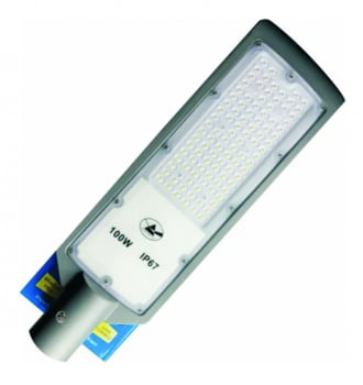 Luminaria Publica 100w Led Slim Smd Ip67 Prova Dágua Lp100