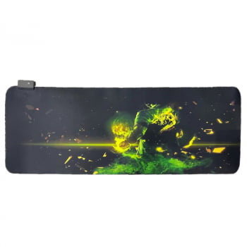 Mousepad Gamer Led Rgb Iluminado 7 Cores Tamanho Grande 80 X 30cm Mp14