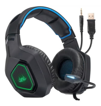 Headset Gamer Fone De Ouvido Usb Mic Ps3 Ps4 Xbox Kp-488 Luuk Young