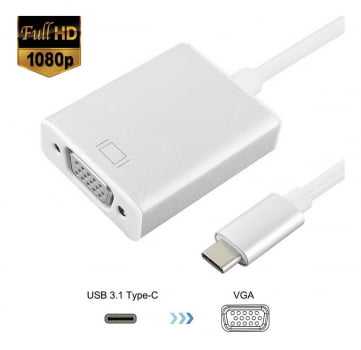 Cabo Adaptador Conversor Usb-c 3.1 Type-c Para Vga N05