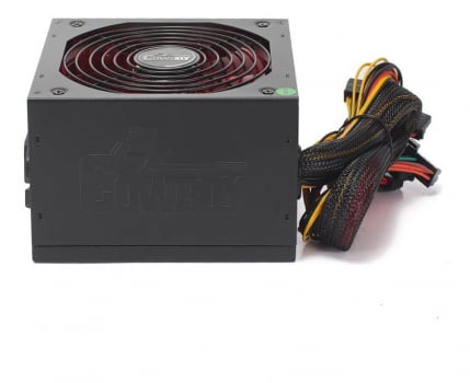 Fonte De Alimentação Atx Led Silenciosa Pc Preta 115v/230v Kp-535 600w