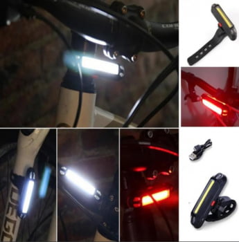 Lanterna Bicicleta Bike Sinalizador Led Recarregável100 Lm Usb Rpl 2261