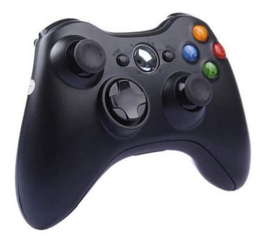 Controle Sem Fio Joystick Preto Xbox 360 Recarregável Feir Fr-303