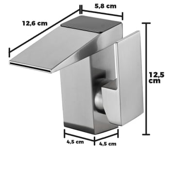 Torneira Inteligente Display Sensor De Temperatura Misturador Monocomando Pia Cuba 9907c