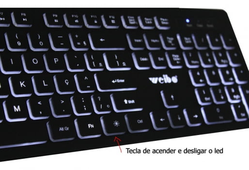 Teclado Semi Mecanico Gamer Usb Pc Computador Luminoso W560