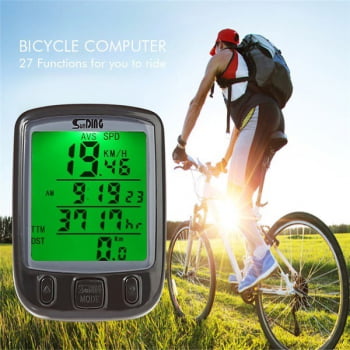 Velocímetro Ciclo Computador Bike Bicicleta Sensor Led Luz Noturna Sd563