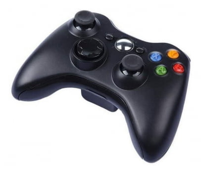 Controle Sem Fio Joystick Preto Xbox 360 Recarregável Feir Fr-303