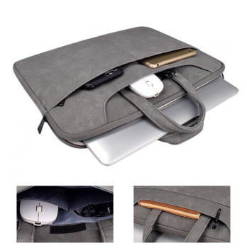 Maleta Bolsa Pasta Para Notebook 15 Executiva Impermeável Nylon Macbook Kx06