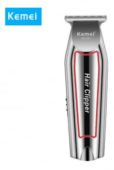 Maquina Cortador De Cabelo  Barba e Acabamento Kemei Km-032 Kemei Prata