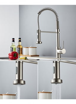 Torneira Pia Cozinha Gourmet Mesa Misturador Monocomando Luxo 5107b Escovado