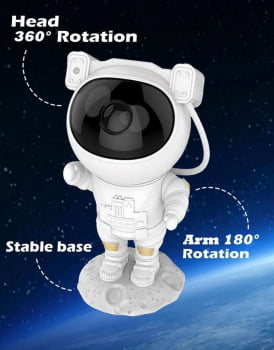 Astronauta Galaxy Projetor Noite Luz Céu Estrelado Nebulosa Quarto Com Controle Remoto Luminária 3305