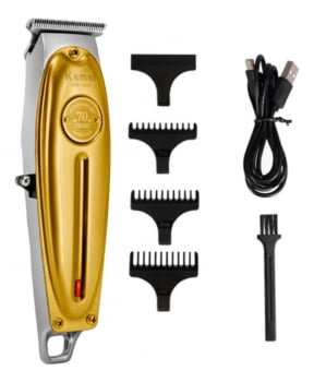 Cortador De Cabelo Kemei Km-1949 Bivolt 110v/240v Gold