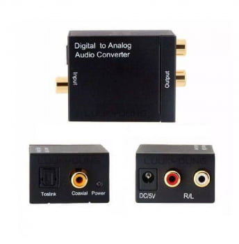 Conversor Audio Digital Analógico Home Theater Tv Game