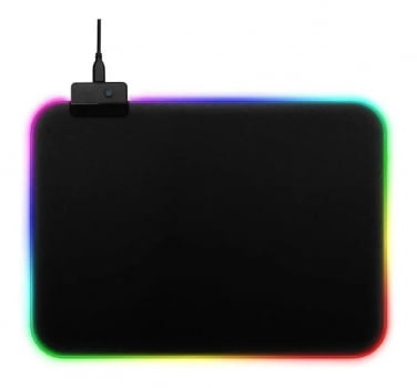 Mouse Pad Gamer Com Led Rgb Iluminado 7 Cores 35x25 Multicores 2535