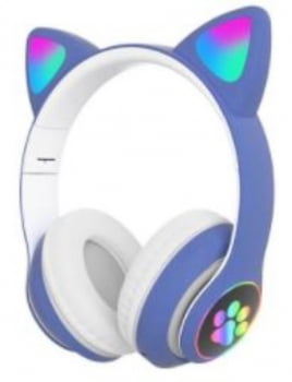 Headphone Headset Gatinho Orelha De Gato Com Led Fone De Ouvido Bluetooth Lt30