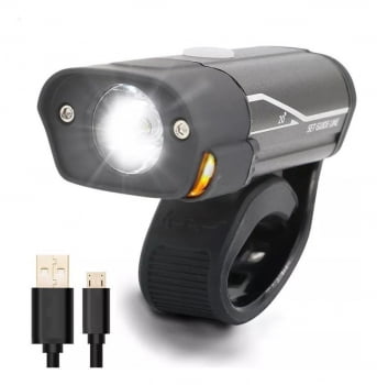 Lanterna Farol Para Bicicleta Bike Led Usb Recarregavel Bl18