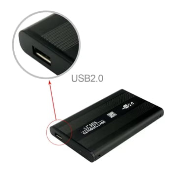 Case Gaveta Capa Para Hd Externo Usb 2.5 Pc Notebook HD09