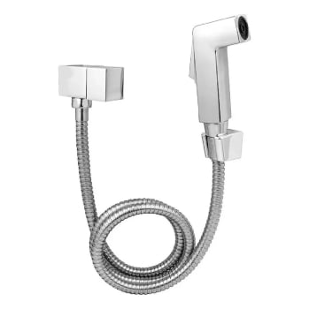 Ducha Higiênica Quadrada Luxo Metal Cromada 1/4 Volta 6019