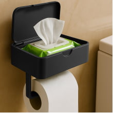 Porta Papel Higiênico Lenço Umedecido Suporte Celular 7288