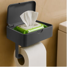 Porta Papel Higiênico Lenço Umedecido Suporte Celular 7288