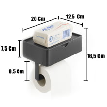 Porta Papel Higiênico Lenço Umedecido Suporte Celular 7288
