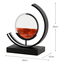 Ampulheta Led 3d Decoração Sala Areia Em Movimento Lsxyd-2