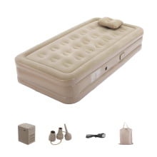 Colchão + Travesseiro Inflável Portátil Solteiro Bomba De Ar Elétrica Acampamento Hkx2111 Colchão + Travesseiro Inflável Portátil Solteiro Bomba De Ar Elétrica Acampamento Hkx2111