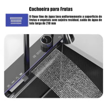 Cuba Pia Gourmet Inox Display Digital + Torneira Com Regulagem Lavador Copos P6014