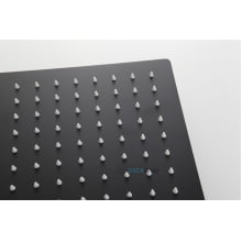 Ducha Chuveiro Área Externa Quadrada Slim 30x30 Dc-7007cp Preto