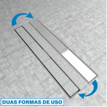 Ralo Linear Oculto Invisível Area Interna E Externa Aço Inox 60x10cm Ri60